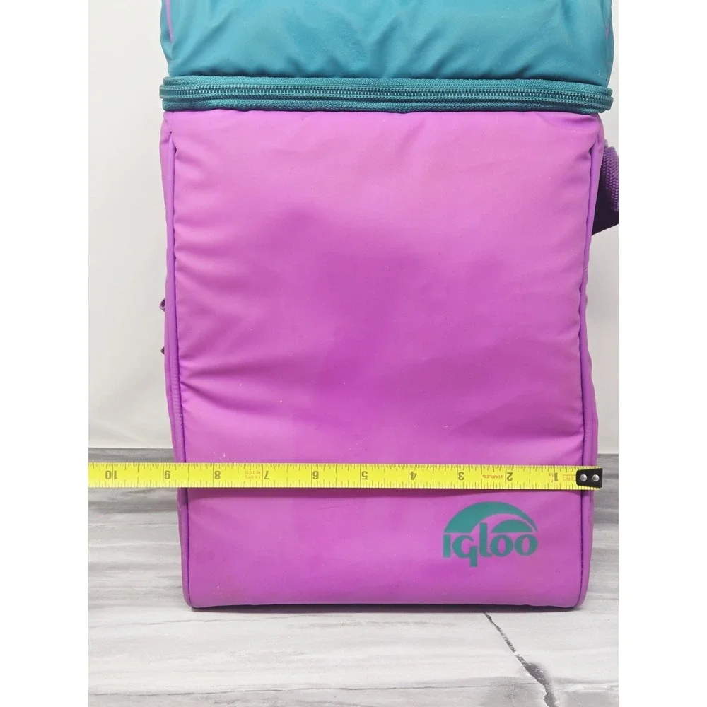 Igloo Retro Neon Lunch Cooler Bag Large 13×10 Vintage Style Purple‎